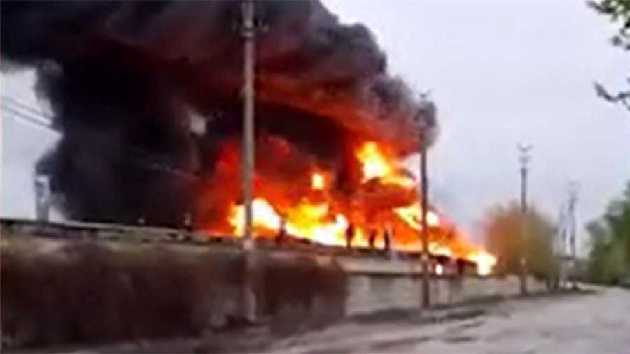 Пожар площадью 800 кв. м произошел на рынке во Владимире