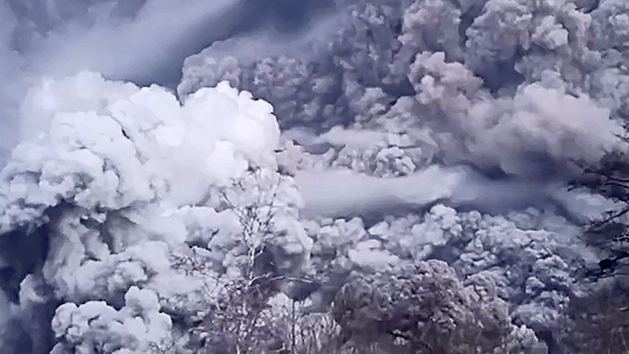Вулкан Шивелуч на Камчатке выбросил столб пепла на высоту до 3,5 тыс. м