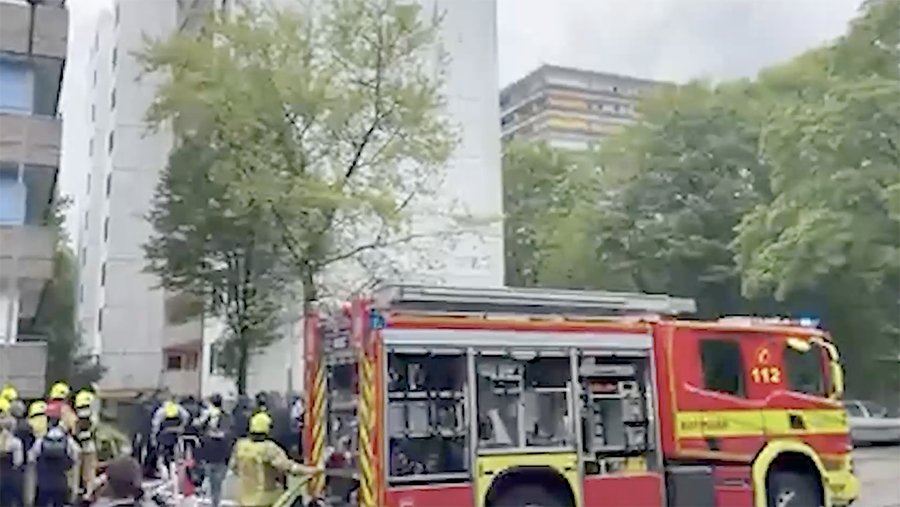В квартире многоэтажного дома под Дюссельдорфом в Германии произошел взрыв